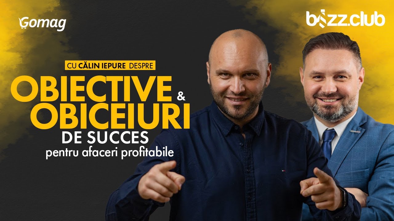 Cadru din video: Obiective și obiceiuri de succes pentru afaceri profitabile, la Gomag